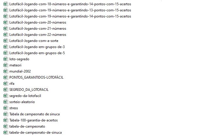 Pacote de Planilhas Excel Jogos e Testes - Imagem 6