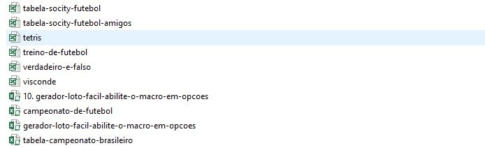 Pacote de Planilhas Excel Jogos e Testes - Imagem 7