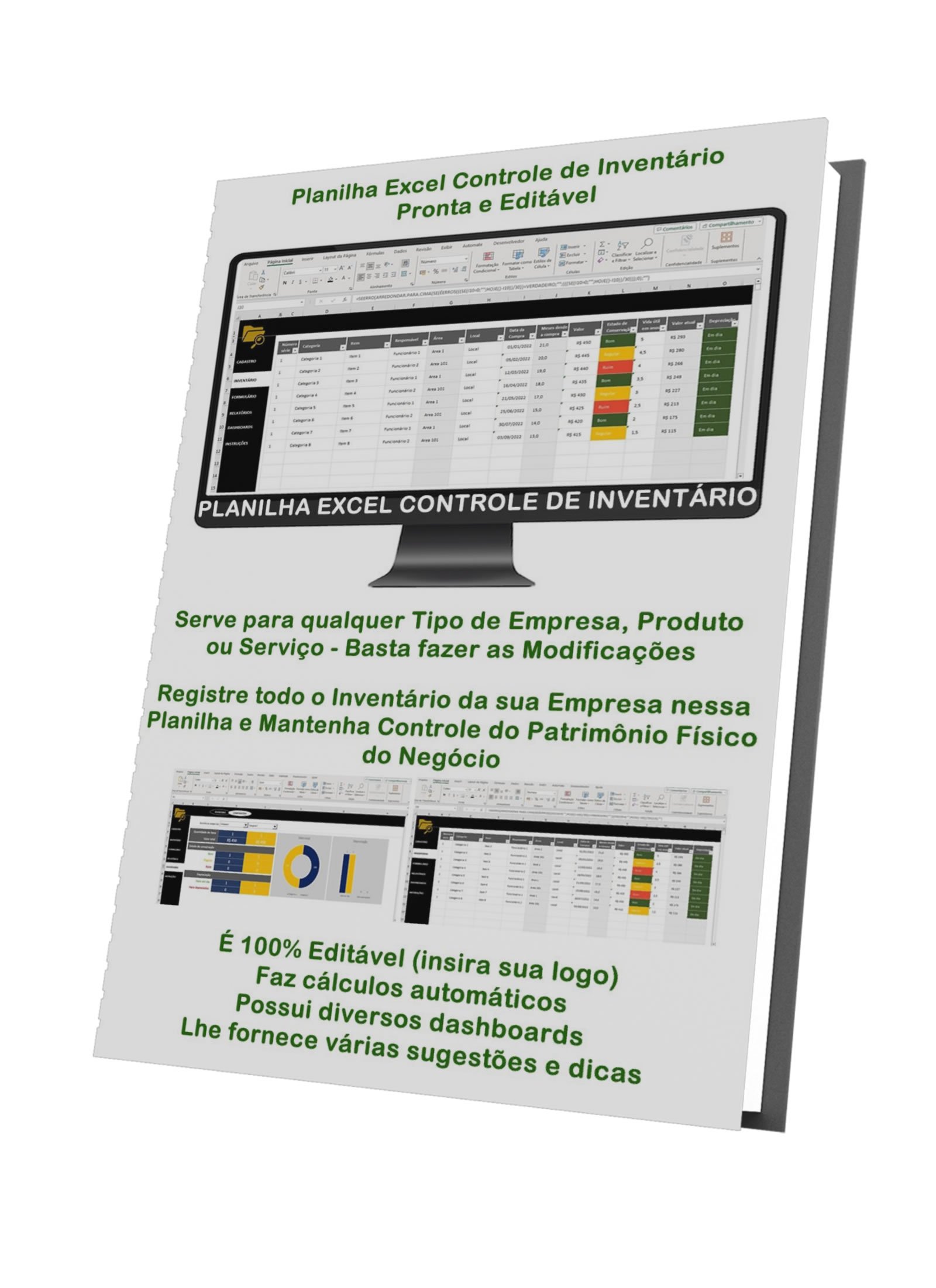 Planilha Excel Controle de Inventário - Imagem 3