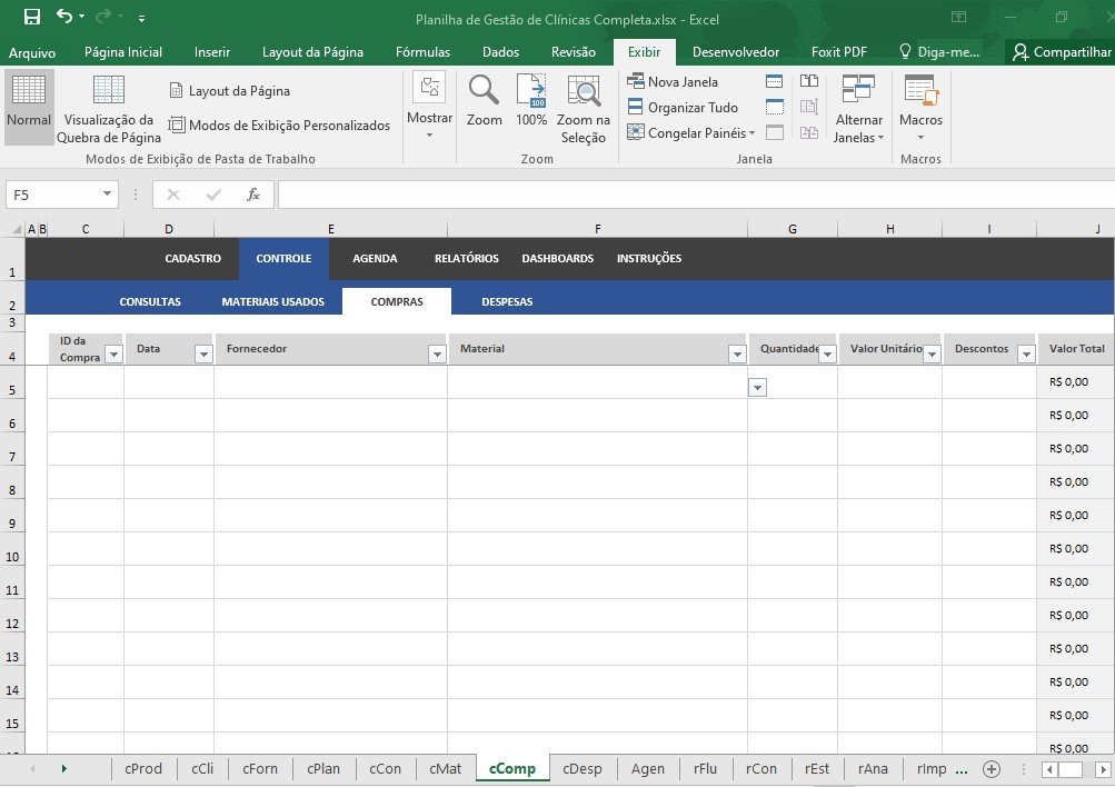 Planilha de Gestão de Clínicas Médicas - Imagem 6