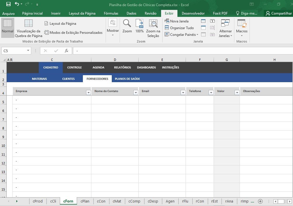 Planilha de Gestão de Clínicas Médicas - Imagem 11