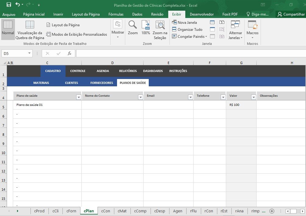 Planilha de Gestão de Clínicas Médicas - Imagem 14