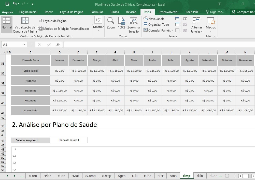 Planilha de Gestão de Clínicas Médicas - Imagem 24