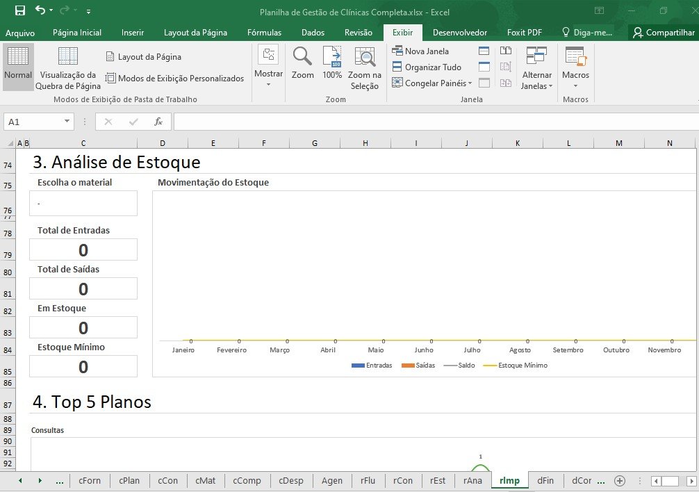 Planilha de Gestão de Clínicas Médicas - Imagem 26