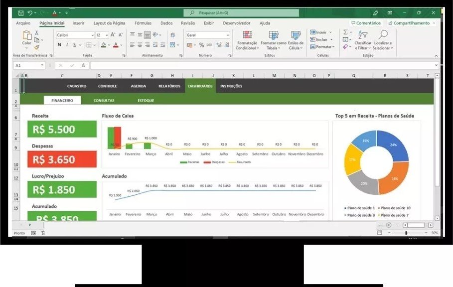 Planilha de Gestão de Clínicas Médicas - Imagem 3
